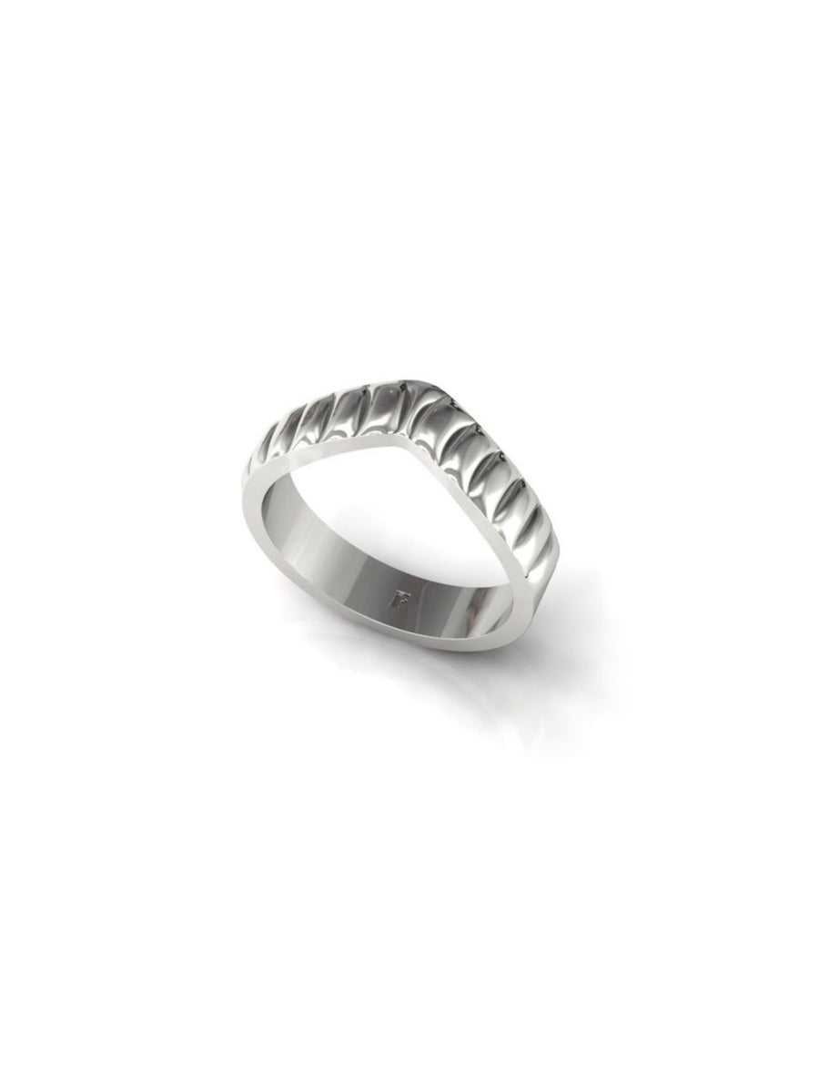 Golden Wing classic ring, sterling silver